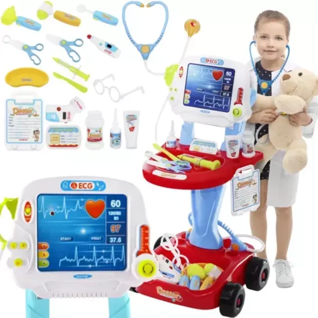 Ruhhy Kleine Dokterset - Interactieve Medische Wagen met Accessoires
