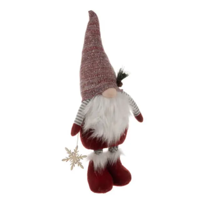 Ruhhy Telescopische Kerstgnome 82cm - Flexibele en Feestelijke Decoratie