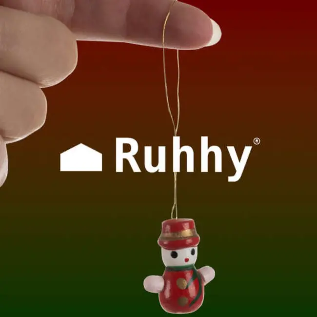 Ruhhy Set van 30 Houten Kersthangers - Rustieke Kerstboom Versieringen