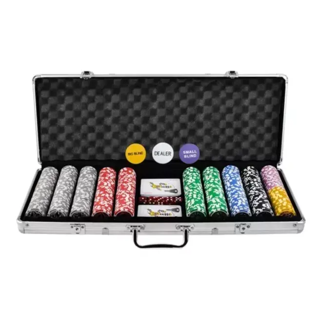 Malatec Poker Set met 500 Chips - Compleet en Klaar voor Gebruik