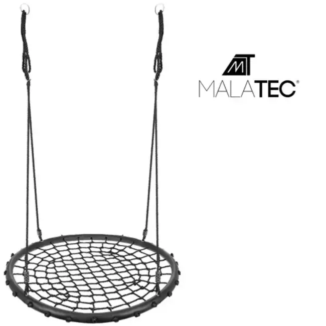 Malatec Nestschommel 100cm Zwart - Comfort en Veiligheid voor Buiten