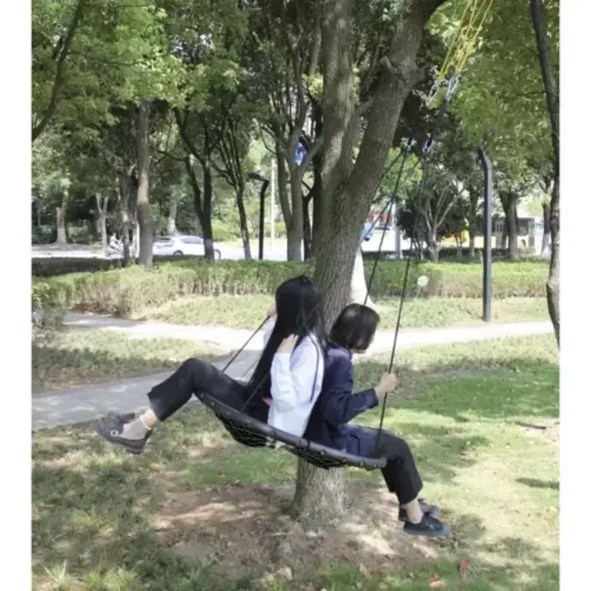 Malatec Nestschommel 100cm Zwart - Comfort en Veiligheid voor Buiten