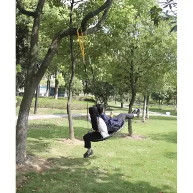 Malatec Nestschommel 100cm Zwart - Comfort en Veiligheid voor Buiten