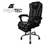 Malatec Bureaustoel met Voetensteun - Zwart - Ergonomisch en Comfortabel