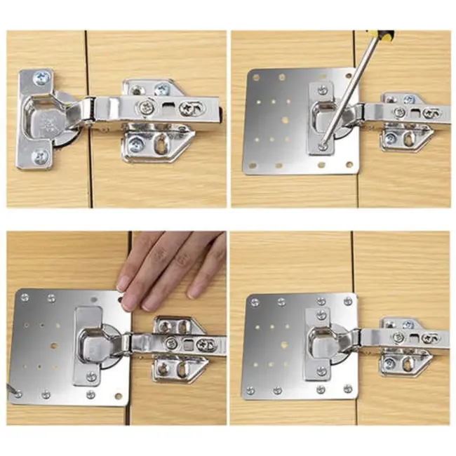 Malatec Meubelscharnier Reparatieset - 4 Stuks: voor Duurzaam Meubelonderhoud
