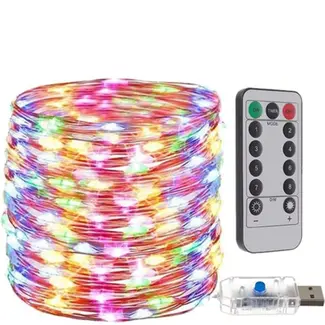 Malatec USB Kerstverlichting - 300 Multicolor LED's voor Feestelijke Decoratie