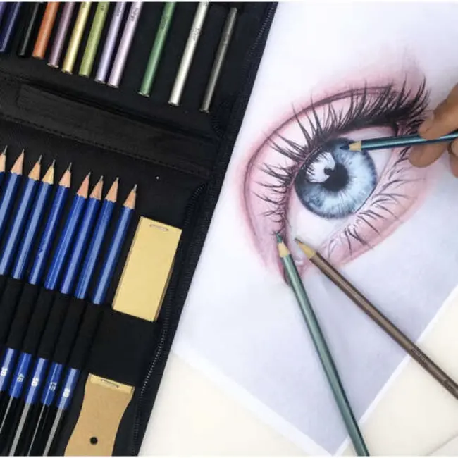 Maaleo Professionele Tekenset 74-delig - Complete Set in Stijlvol Etui