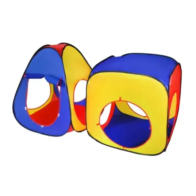 Kruzzel 3-in-1 Kinderentent: Tipi, Tunnel & Speelhuis - Multifunctioneel Speelplezier!