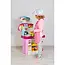 Kruzzel Kinderkookset - 7 Delige Chef Outfit - Roze-Wit Geruit - Stimuleer Culinaire Vaardigheden