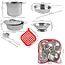 Kruzzel Kinder Kookset - Complete 13-delige Metalen Set - Perfect voor Jonge Chefs
