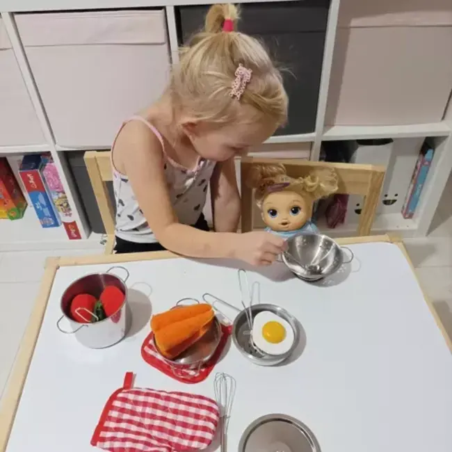 Kruzzel Kinder Kookset - Complete 13-delige Metalen Set - Perfect voor Jonge Chefs