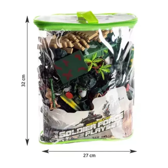 Kruzzel Militaire Basis Set - 300-delige Uitgebreide Speelset voor Jonge Strijders