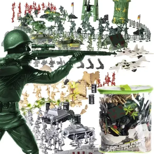 Kruzzel Militaire Basis Set - 300-delige Uitgebreide Speelset voor Jonge Strijders