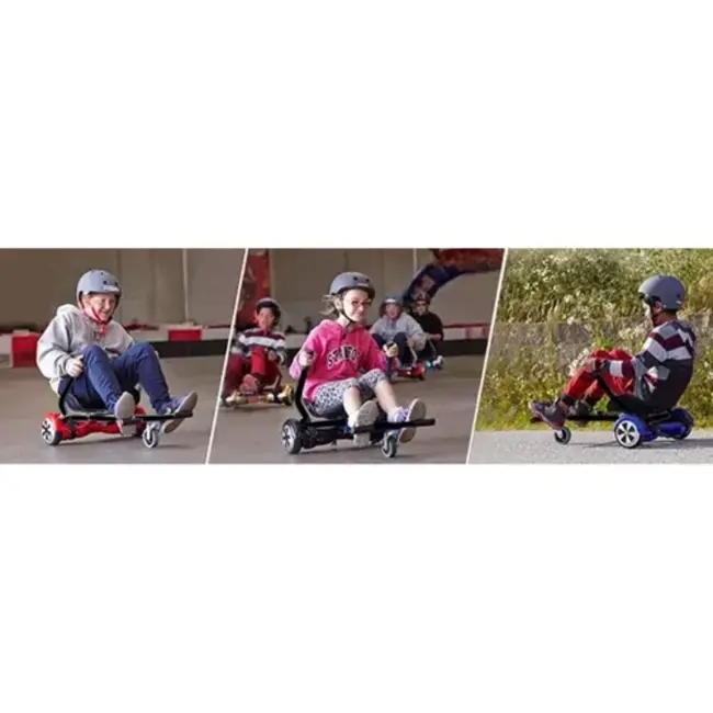 Trizand Hoverboard Zitje - Verander Je Hoverboard in een Gokart - Zwart/Oranje