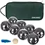 Kruzzel Boules Set - 8 Chromen Kogels met Draagtas - Perfect voor Outdoor Spelplezier