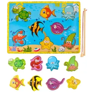 Kruzzel Puzzel "Visjes" - Magnetisch Visspel voor Kinderen