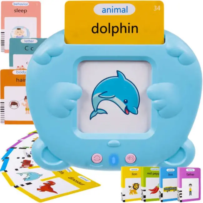 Kruzzel Engelse Kaartlezer 'Teddy' - Maak Leren Leuk! - Blauw