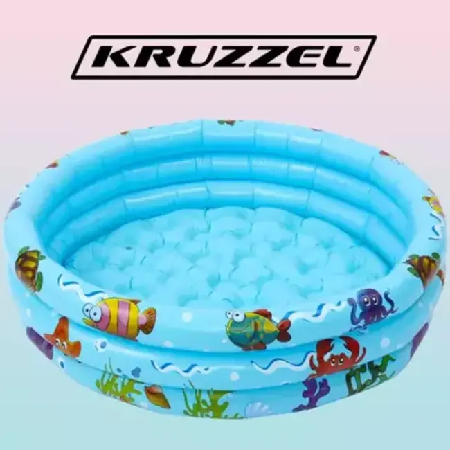 Kruzzel Opblaasbaar Kinderzwembad Ø 80 cm - Veilig en Vrolijk Waterplezier
