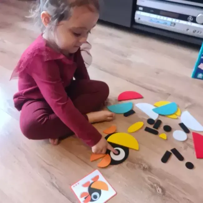 Kruzzel Houten Puzzel - Stimuleer Creativiteit met Dieren en Vormen