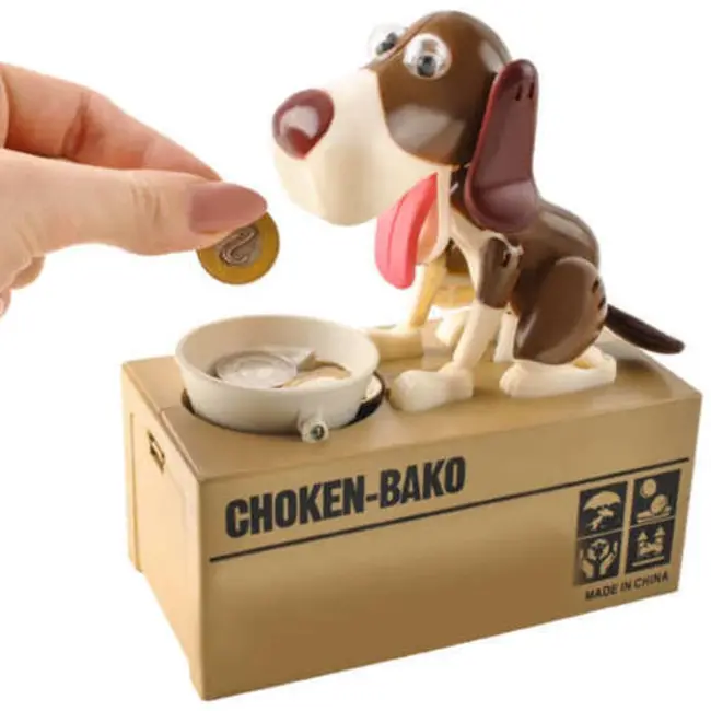 Kruzzel Spaarpot Bruine Hond - Maak Sparen Leuk voor Kinderen