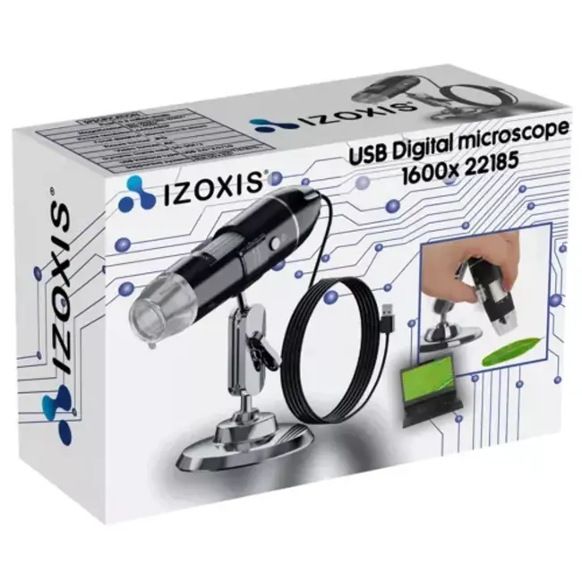 Izoxis USB Digitale Microscoop 1600x - Perfect voor Onderwijs en Onderzoek