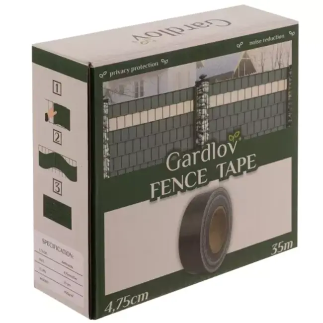 Gardlov Vlechtband Hekwerk - 4.75 cm x 35 m - Premium Kwaliteit - Antraciet