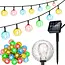 Gardlov Solar Lichtslinger met Lampionnen - Warm Wit, Waterbestendig, 3,5m Lang