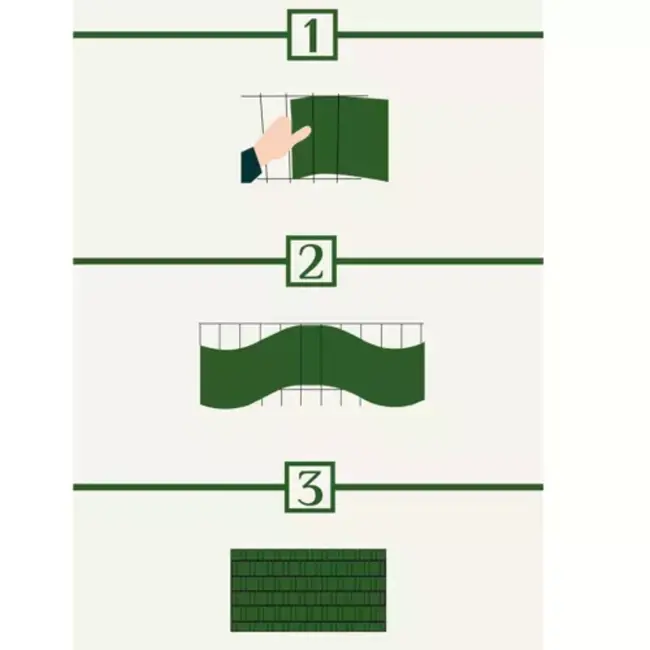 Gardlov Vlechtband Hekwerk - 19 cm x 35 m - Premium Kwaliteit - Groen