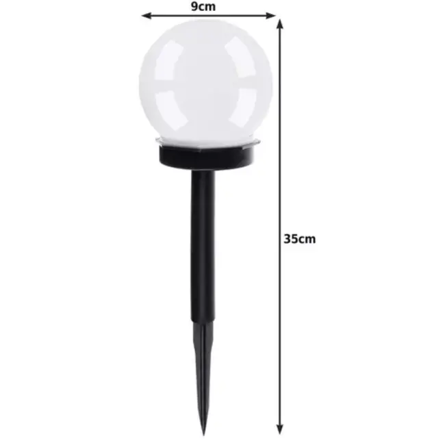 Gardlov Solar Tuinlampen Kogelvorm Set van 6 - Automatisch en Energiezuinig