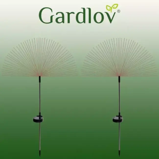 Gardlov Solar Tuinlampen met Paardenbloemeffect Set van 2 - Energiezuinige en Automatische Tuinverlichting