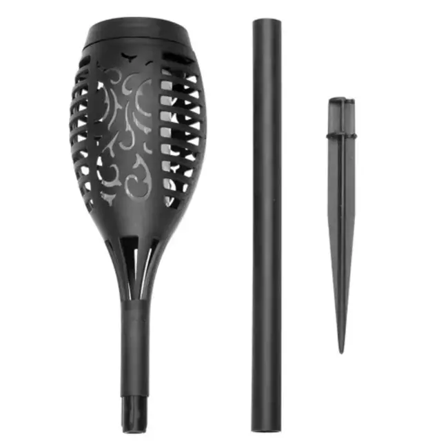 Gardlov Solar Tuinfakkels 4-Pack - LED Tuinlampen met Natuurlijke Vlam - Energiebesparend en Weerbestendig