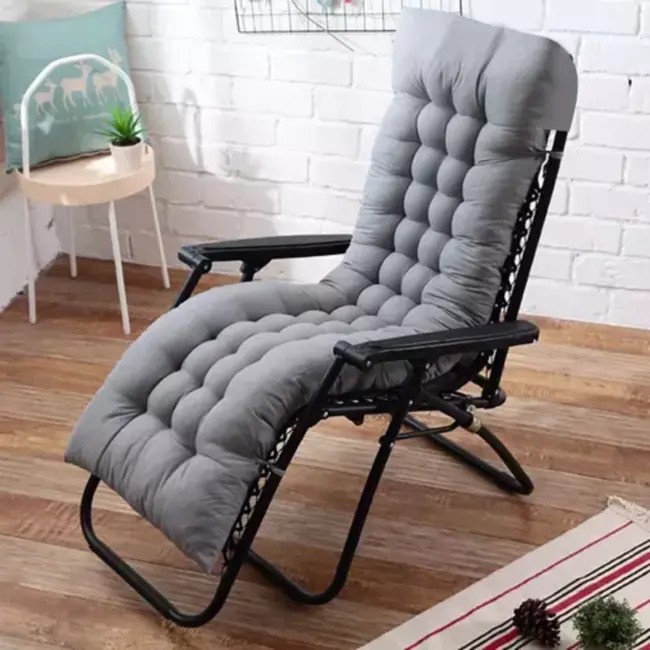 Gardlov Grijze Gestikte Tuinligstoelkussen - Optimaal Comfort en Duurzaamheid