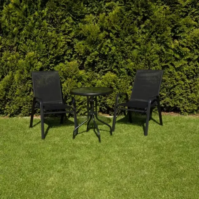 Gardlov Balkon Meubelset: Tafel en 2 Stoelen - Perfect voor Kleine Ruimtes
