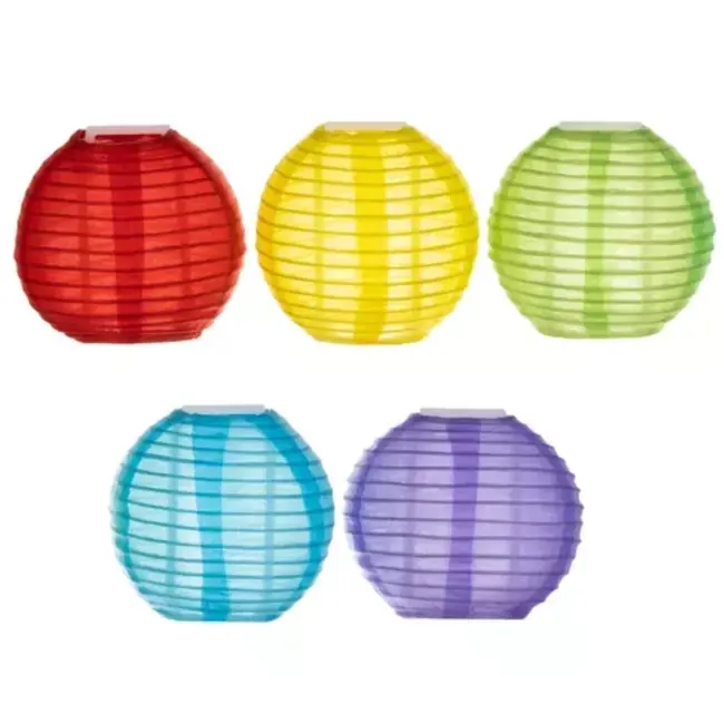 Gardlov  Solar Garland 3,5m met Kleurrijke Lichtbollen - Duurzaam en Sfeervol - 10 Lichtbollen