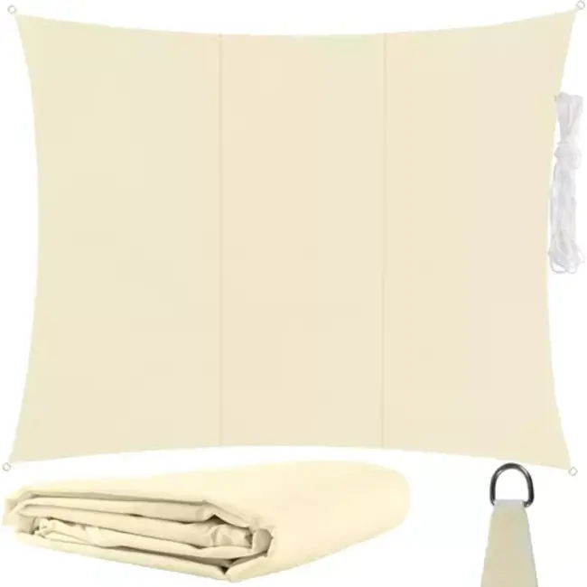 Gardlov Beige Zonneschermzeil 3x4m - Perfecte Schaduw en UV-bescherming