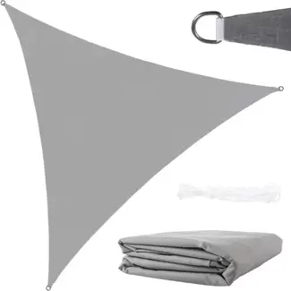 Gardlov Grijs Zonneschermzeil 4x4x4m - Uv-bescherming en Waterdicht