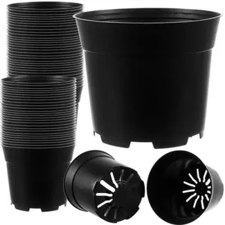 Gardlov zwarte productiepotjes Ø16cm, hoogte 13cm, 2 liter kunststof plantenpotten set 100 stuks
