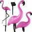 Gardlov Solar Flamingo Lampen Set van 3 - Duurzaam en Sfeervol voor de Tuin