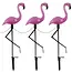 Gardlov Solar Flamingo Lampen Set van 3 - Duurzaam en Sfeervol voor de Tuin