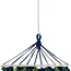 Gardlov Tweepersoons Tuinhangmat 260x160 cm - Blauw/Groen - Inclusief Montage Touwen