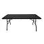 Gardlov Opvouwbare Tuintafel met 2 Banken - 180 cm - Zwart - Ideaal voor Outdoor Evenementen