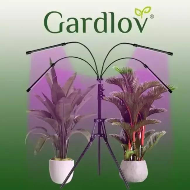 Gardlov LED Groeilamp 20 LED 4 stuks - Voor Hydrocultuur en Kasplanten - Verstelbaar