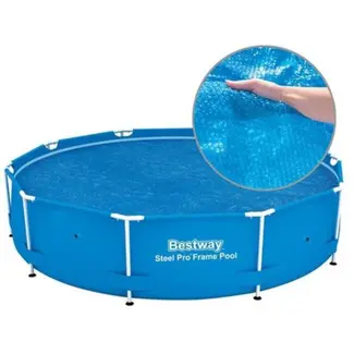 Bestway Zonnezwembadafdekking 305 cm - Verwarmt en Beschermt Uw Zwembad