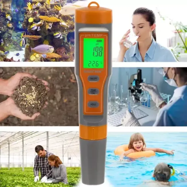 Bigstren Elektronische PH-Tester: 4 in 1 Nauwkeurige Waterkwaliteit Metingen