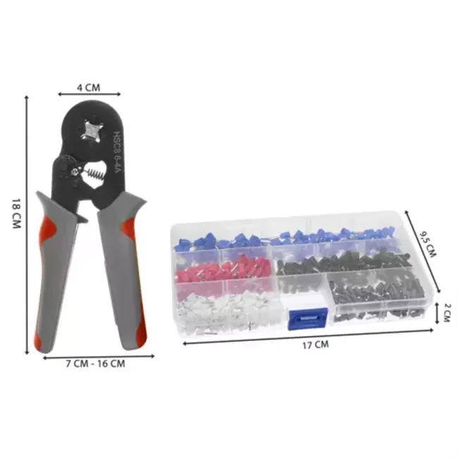 Bigstren Bigstren Krimptang: Essentieel Gereedschap voor Elektrotechnische Installaties -  0,25-10 mm²