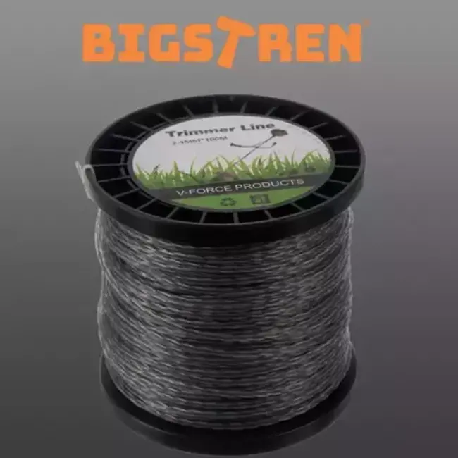 Bigstren Maaidraad 2.4 mm  x 100 meter - Duurzaam en Krachtig voor Alle Bosmaaiers