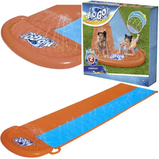 Bestway Dubbele Waterglijbaan H2GO 488 cm - Zomerse Waterpret voor Kinderen