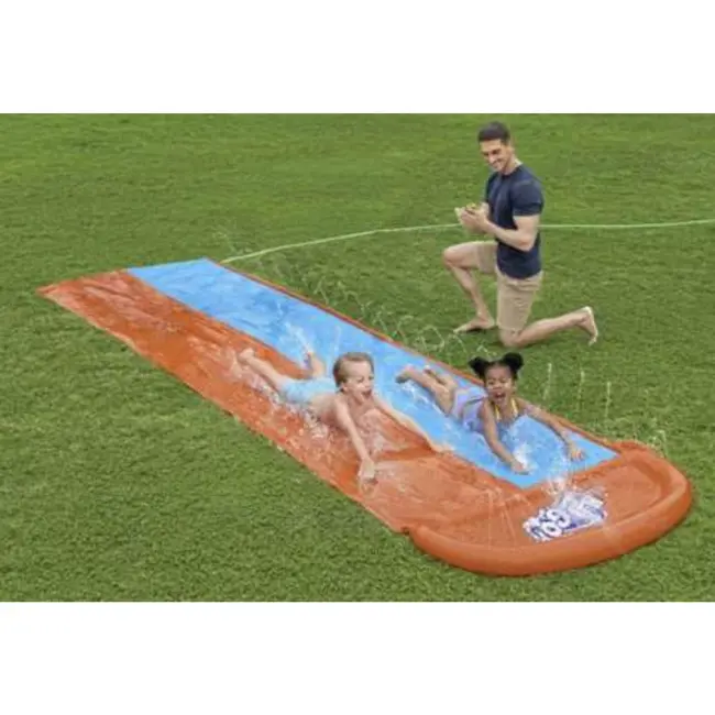 Bestway Dubbele Waterglijbaan H2GO 488 cm - Zomerse Waterpret voor Kinderen