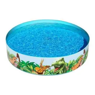 Bestway Zelfopzettende Zwembad 183x38 cm - Ideaal voor Kinderen - Veelkleurig en Duurzaam