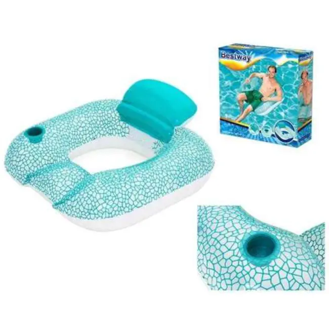 Bestway Opblaasbare Stoel met Rugleuning 102x94 cm - Comfortabel en Stijlvol